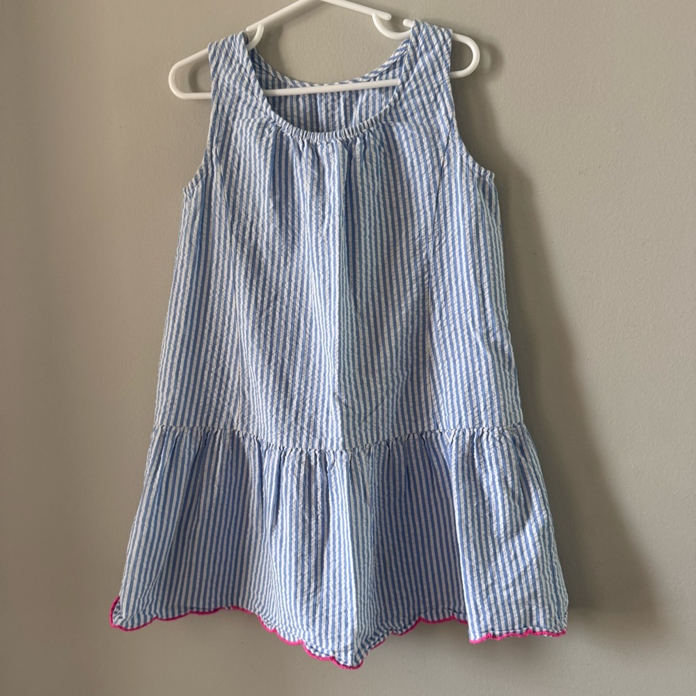 Crewcuts Blue and White Striped Dress